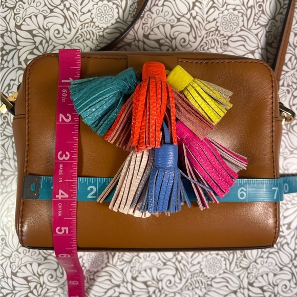 Rebecca Minkoff - Camel leather multi tassel cross body bag. - Picture 13 of 16